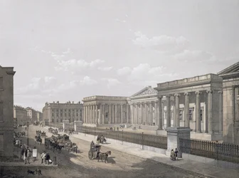 Le British Museum, gravé par William Simpson, publié en 1852 par Lloyd Bros. und Co.